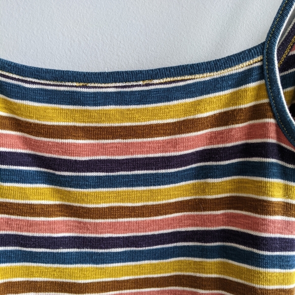 MADEWELL Retro 70's-Inspired Faux Wrap Striped Tank Top - Picture 4 of 6